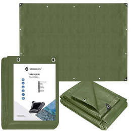 Plandeka 2x4m 120g/m2 gruba płachta ochronna zielona