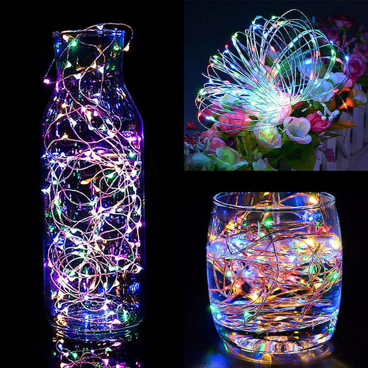 Lampki choinkowe 10 LED druciki mikro na baterie
