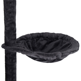 Drapak dla kota sizal 6-poziomowy słupek z domkiem i zabawkami 142,5 cm