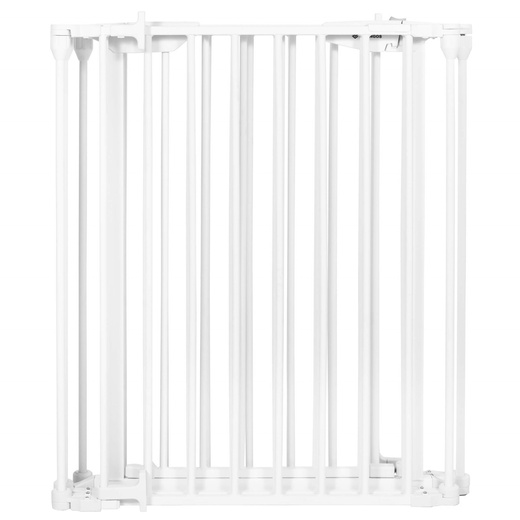 Bramka zabezpieczająca z barierkami 5 elementow 318 cm biała