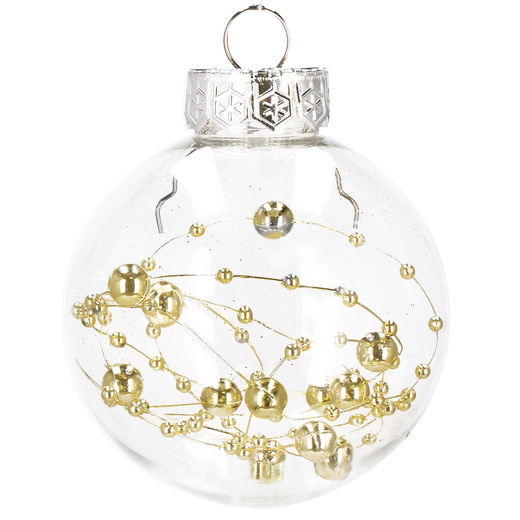 Bombki choinkowe 30 szt. przeźroczyste zestaw choinkowy 
