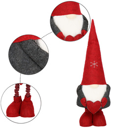 Para krasnali 120cm ozdoba świąteczna, gnom świąteczny, skrzat na teleskopowych nóżkach