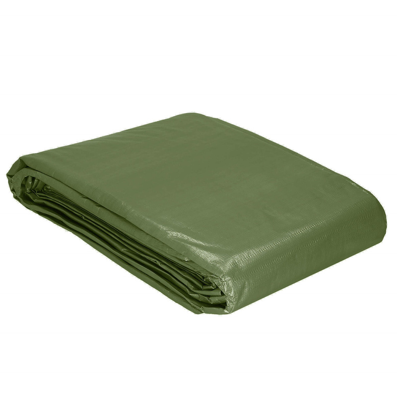 Plandeka 3x3m 120g/m2 gruba płachta ochronna zielona