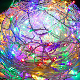 Kurtyna świetlna 500 led girlanda, lampki wewnętrzno-zewnętrzne sople multikolor z zimnym białym flash