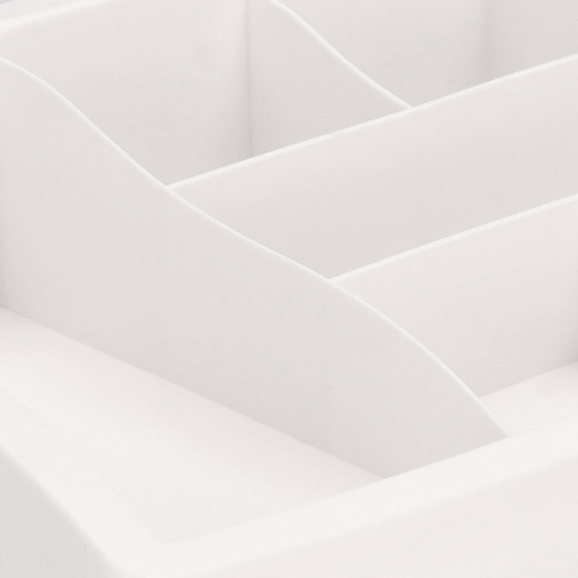 Organizer na kosmetyki 26,5x23,3x17cm mleczny pojemnik na biżuterię z przegródkami