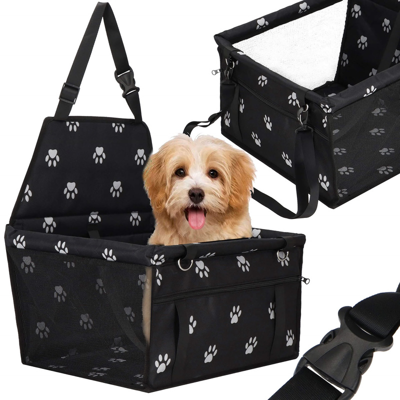 Transporter dla psa fotelik do samochodu czarny