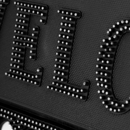 Wycieraczka wejściowa, mata pod drzwi 75x45 ażurowa, czarno-grafitowa