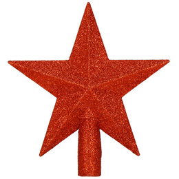 Bombki choinkowe 101 szt. ozdoby świąteczne zestaw z gwiazdą czerwone