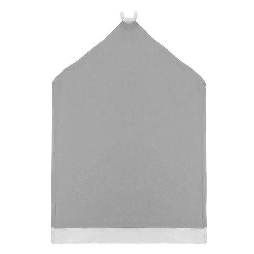 Pokrowiec na krzesło, czapka Mikołaja szara