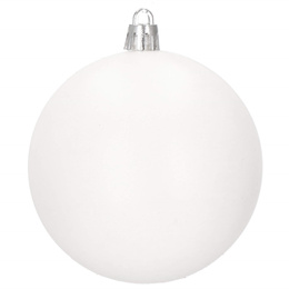 Bombki choinkowe 30 szt. biały 8cm zestaw choinkowy