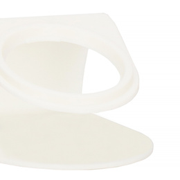 Miska dla psa i kota z antypoślizgową podstawką i uszami biała