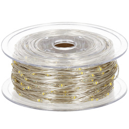 Lampki choinkowe na szpuli 1000 LED druciki biały zimny wewnętrzno-zewnętrzne