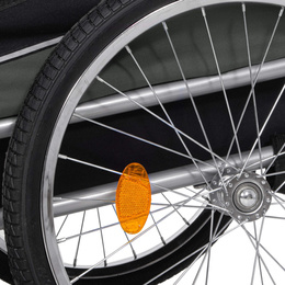 Przyczepka rowerowa dla psa, 40 kg wózek rowerowy do przewozu zwierząt, transporter 