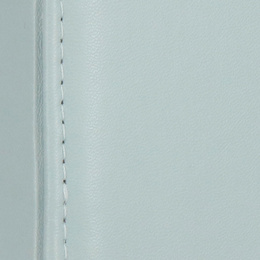 Szkatułka na biżuterię ekoskóra 11,5x8,5x5,5 cm błękitny organizer z przegródkami i lusterkiem