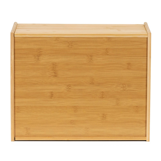 Chlebak zamykany, dwupoziomowy, pojemnik kuchenny do przechowywania pieczywa, bambusowy