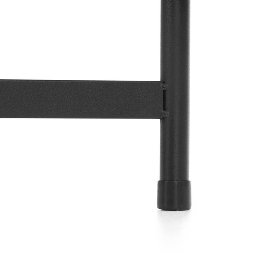 Kwietnik metalowy 78,5 cm stojak na kwiaty z 5 półkami loft nowoczesny czarny