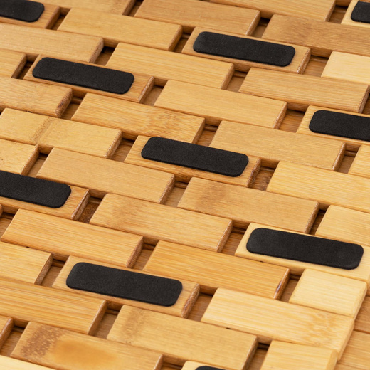 Mata łazienkowa, dywanik 80x50 cm antypoślizgowy, bambusowy