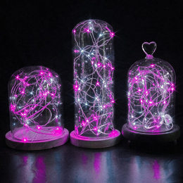 Lampki choinkowe 100 LED druciki mikro na baterie
