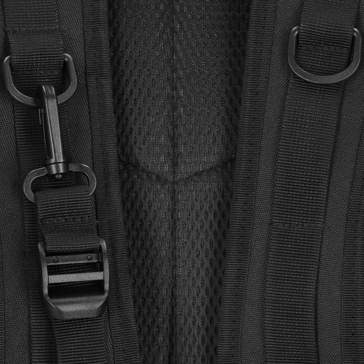 Plecak wojskowy, turystyczny z kieszeniami survival czarny