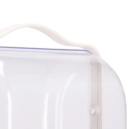 Organizer na kosmetyki 39,5x29,8x20,4cm mleczny pojemnik na biżuterię z przegródkami