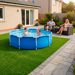 Sztuczna trawa 2x4 m w rolce zielona wykładzina na taras balkon do ogrodu 32 mm