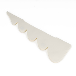 Papierowa choinka 18 cm ozdoba świąteczna dekoracja 3D z magnesem ecru