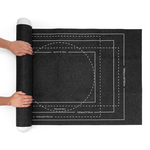 Mata do układania puzzli, zwijana 114x67 cm plansza, podkładka na 1500 puzzli