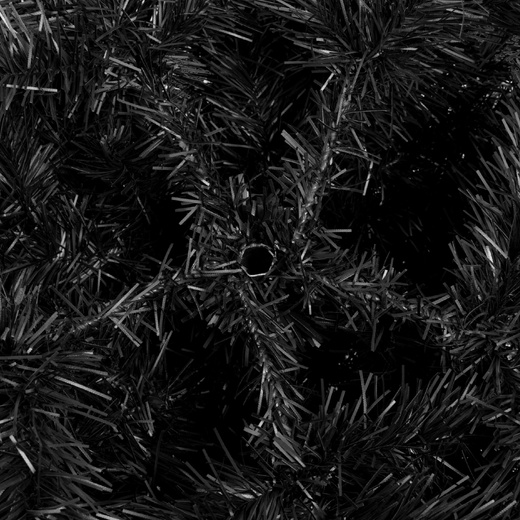 Choinka sztuczna 180 cm jodła czarna nowoczesna, ze stojakiem