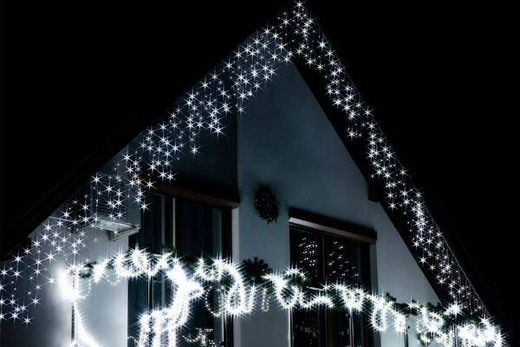 Kurtyna świetlna z pilotem 1000 led girlanda, lampki wewnętrzno-zewnętrzne sople zimny biały