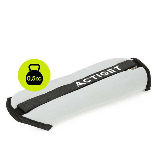 Obciążenia na ręce i nogi 2x0,5 kg do treningu fitness i cardio, szare