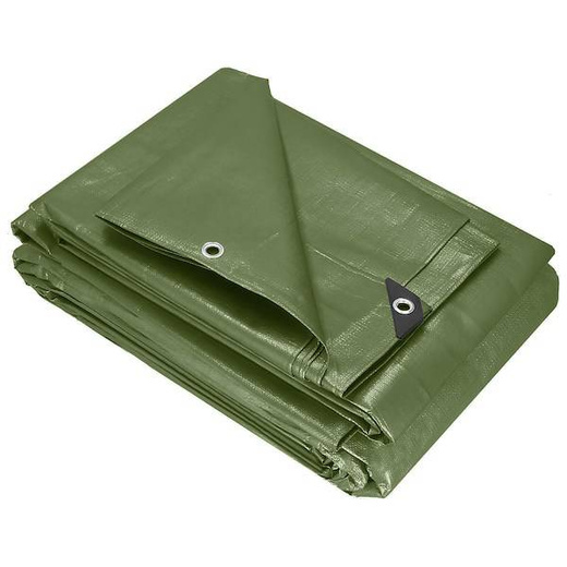 Plandeka 4x8m 120g/m2 gruba płachta ochronna zielona