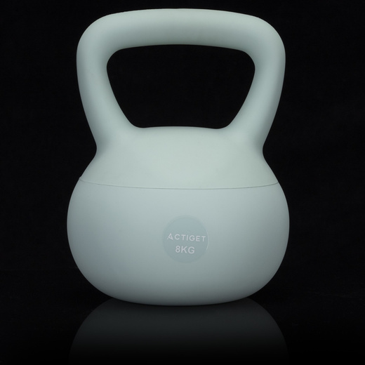 Kettlebell miękki 8 kg kula odważnik hantla ciężar do ćwiczeń fitness, turkusowy