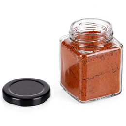 Pojemniki na przyprawy 24 sztuki szklane słoiczki 100 ml przyprawniki kuchenne z 48 etykietami 