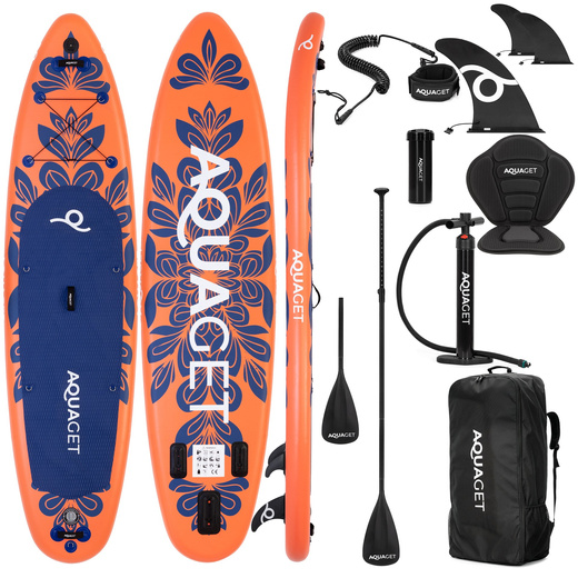 Deska SUP 350 cm pompowana do pływania na stojąco paddleboard z zestawem akcesoriów