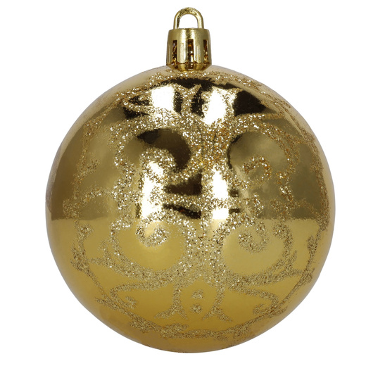 Bombki choinkowe zestaw 12 szt. dekoracje świąteczne nietłukące, złote