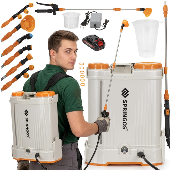 Opryskiwacz elektryczny do roślin 16l spryskiwacz ogrodowy, akumulatorowy
