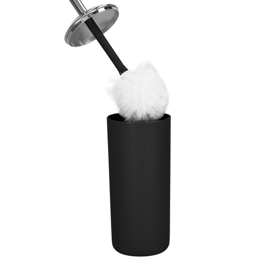 Zestaw łazienkowy 6w1 akcesoria do wc łazienki loft szczotka kubki kosz dozownik czarny