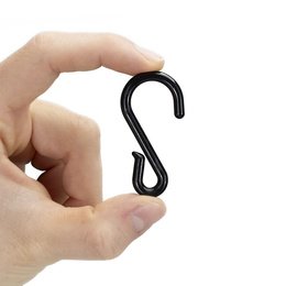 Haczyki do bombek, dekoracji zewnętrzych, świątecznych, zaczepy 60 szt. zawieszki, czarne