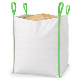 Big Bag worek 1000 kg mocny na gruz 120x90x90 cm kontener z uchwytami biały
