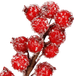 Gałązka świąteczna sztuczna dekoracja do stroika jarzębina