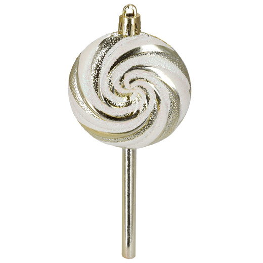 Bombki choinkowe 40 szt. ozdoby kule, lizaki, szyszki, laski cukrowe nietłukące złote