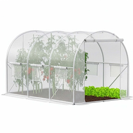 Szklarnia ogrodowa foliowa UV4 140g/m2 3x3x2 m tunel na warzywa owoce foliak zielony