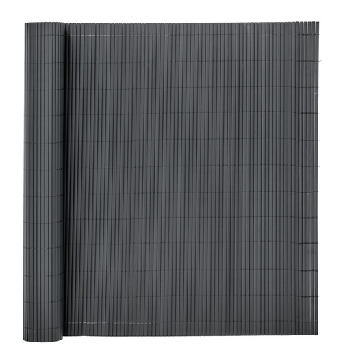 Osłona PVC maskująca na balkon, taras, ogrodzenie 500x140 cm ciemnoszara