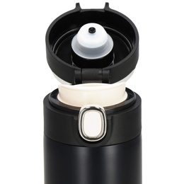 Kubek termiczny 420 ml ze stali nierdzewnej na kawę herbatę, z wyświetlaczem temp. czarny