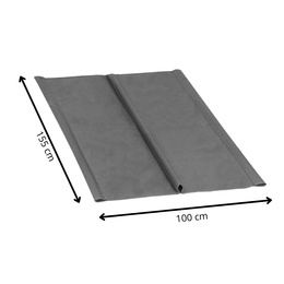 Materiał na siedzisko huśtawki ogrodowej 155x100 cm tkanina wodoodporna, szara
