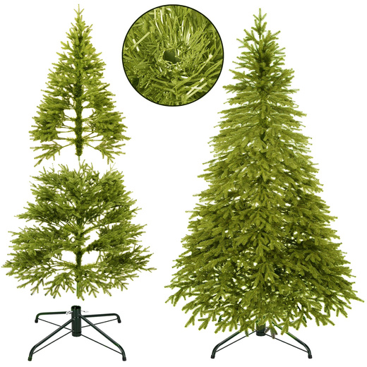 Choinka sztuczna 220 cm premium świerk PE