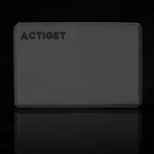 Kostka do jogi piankowa EVA 23x15x7,5 cm klocek blok do ćwiczeń pilates stretching czarny