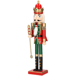 Dziadek do orzechów 60 cm król, drewniany żołnierzyk multikolor, figurka świąteczna