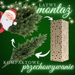 Choinka sztuczna premium 220 cm świerk naturalny