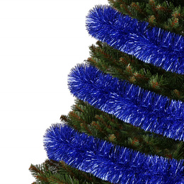Łańcuch na choinkę 6m granatowy, girlanda choinkowa, średnica 7cm